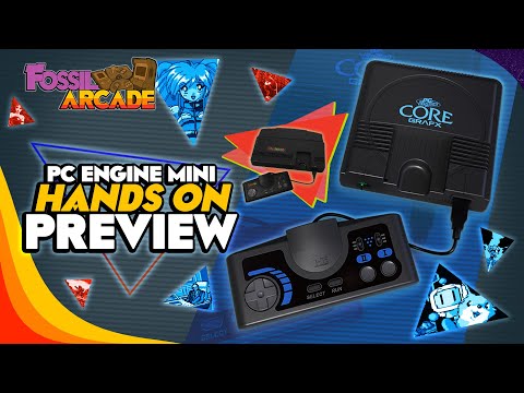 PC Engine / Turbografx 16 Mini HANDS ON PREVIEW!! - Fossil Arcade