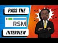 [2022] Pass the RSM Interview | RSM Video Interview