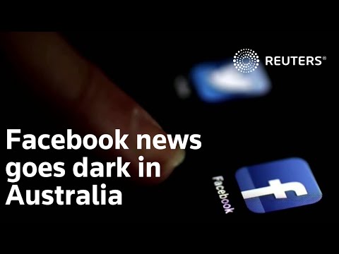 臉書新聞在澳洲黑暗 (Facebook news goes dark in Australia)