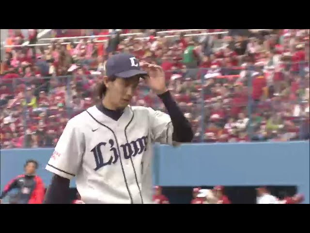 3回裏 ライオンズ先発・岸も3回まで1安打無失点の好投を見せる!! 2014/5/17 E-L