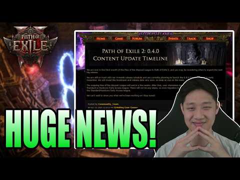 GGG Dropped Some HUGE NEWS About POE 2 Patch 0.4!