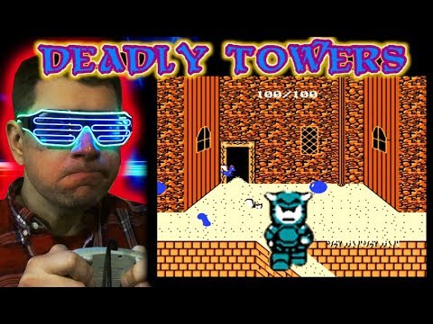 Deadly Towers NES Nintendo Video Game Review Lets play Retro - CHRIS NEO Irate