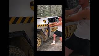 Cybertruck doors durability gone wrong💀#funny #cybertruck #tesla