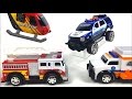 ROAD RIPPERS RUSH RESCUE EMERGENCY VEHICLE SET RESCUE HEROES FIRETRUCKS POLICE CAR UNBOXING