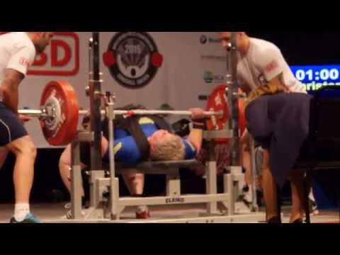 Anette Rehoff Christensen (DEN) 3.att.: 187,5 kg - 2015 IPF WC Women's Bench Press