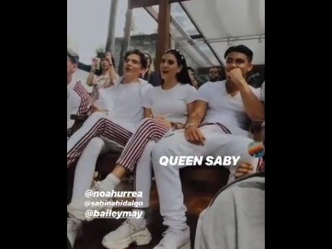 Sabina Hidalgo, Bailey may & Noah Urrea reacting to Come Together, Sao Paulo, Brazil, March 7, 2020