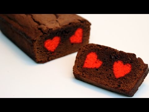 チョコレートの隠されたハートのケーキのレシピ (Chocolate Hidden Heart Cake Recipe)
