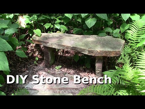 Surprisingly Easy Stone Bench