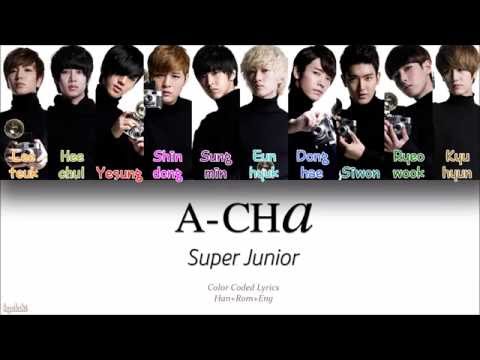 Super Junior (슈퍼주니어) – A-CHA (Color Coded Lyrics) [Han/Rom/Eng]