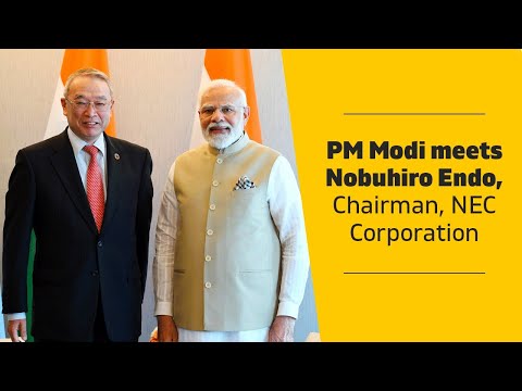 PM Modi meets Nobuhiro Endo, Chairman, NEC Corporation | PMO
