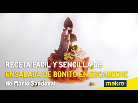 Receta fácil y sencilla de ensalada de bonito en escabeche de Mario Sandoval