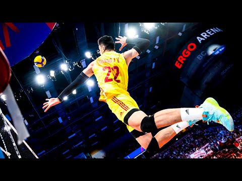 Волейбол Crazy Game by Jingyin Zhang | The Best Spikes from VNL 2022 (HD)