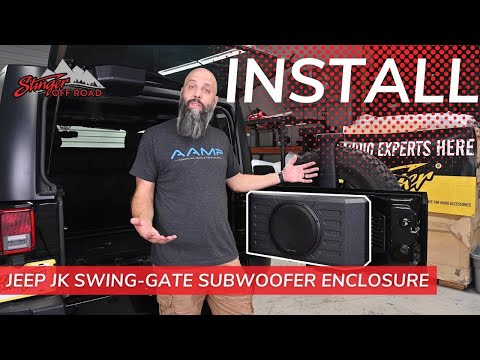 Jeep JK Swing-Gate Subwoofer Enclosure INSTALL '07-'18 Wrangler