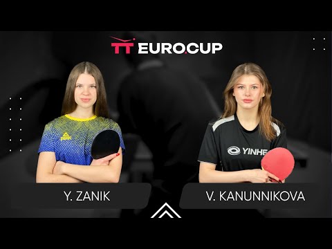 19:40 Yulianna Zanik - Vasylysa Kanunnikova 15.08.2024 TT Euro.Cup Women Ukraine Star. TABLE 3