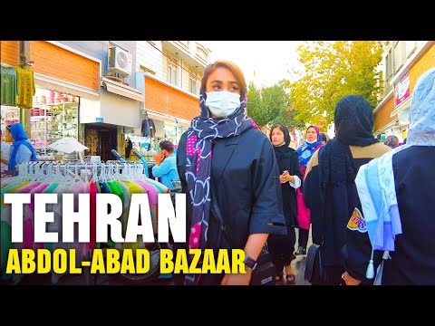 IRAN - Evening Walk in the Traditional Market of Abdol Abad in the South of Tehran - Iran walk 2022