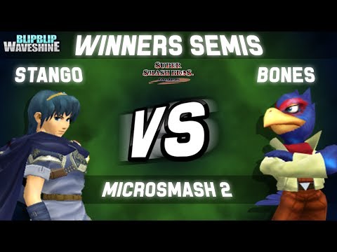 MicroSmash #2 -SS Stango (Marth) vs Bones (Falco) - Winner's Semis
