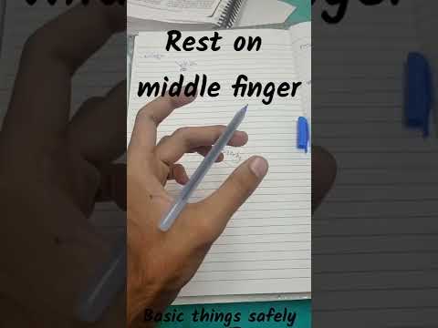 How to hold pen for fast writing safely