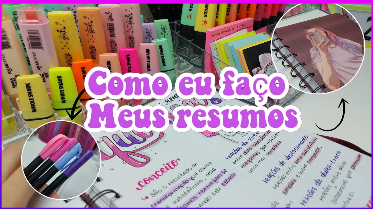 COMO EU FAÇO MEUS RESUMOS | dicas de organização