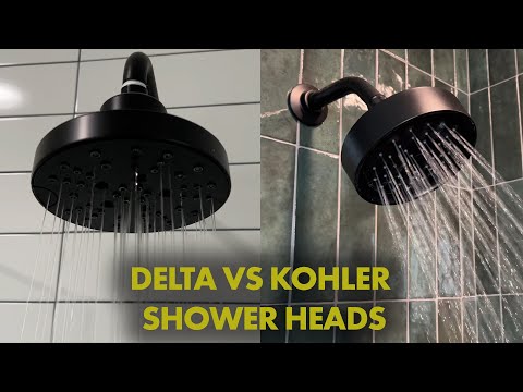 Comparison between the Kohler Kohler Purist vs Delta Faucet Nicoli 14 Shower Heads