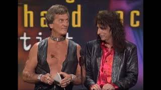 Pat Boone explains the story behind his leather clad AMA appearance with Alice Cooper