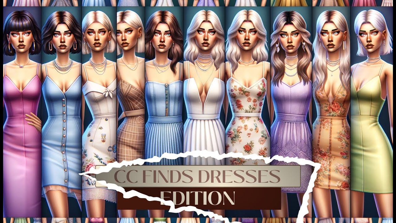 SIMS 4 | CC FINDS LONG & SHORT DRESSES EDITION