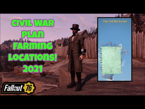 Fallout 76: Civil War Plan Farming Locations!