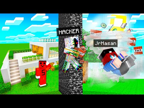 HASAN AND THE HACKER TROLL IN THE BUILDING BATTLE!! - Minecraft