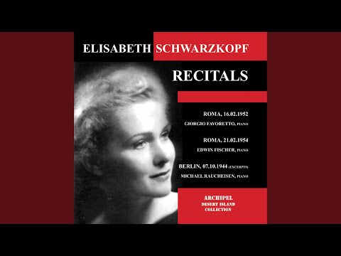 Von ewiger Liebe, Op. 43 No. 1 (Live)