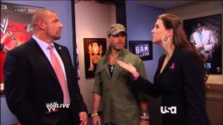 Download lagu Stephanie, Triple H, & Shawn Michaels Backstage mp3