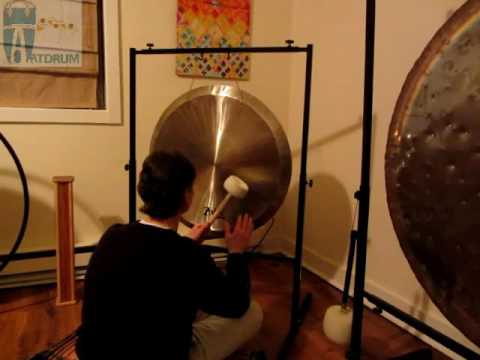 28" Sabian Zodiac Gong Played w/ Cannon Gong Mallet