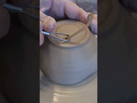 Trimming a bowl.