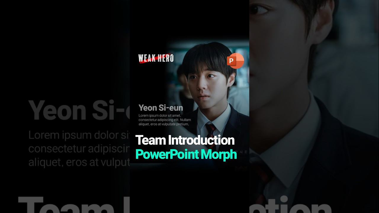 Team Introduction PowerPoint Morph Transition Design #ppt #pptdesign  #morph