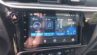 2017-2019 Toyota Corolla radio removal and aftermarket SYGAV stereo unit installation