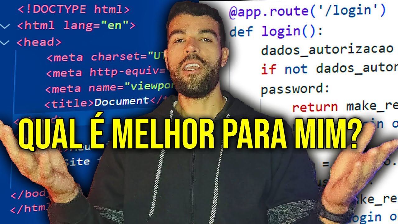 Não sabe escolher entre FRONT-END vs BACK-END? Veja este video
