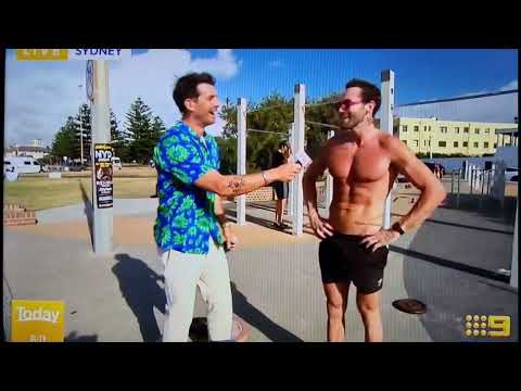 Ch9 TODAY SHOW Matty J & Tim at BONDI BEACH  🏖 🌊 OUTDOOR GYM 🏋️‍♀️ 🏋️‍♂️ 💪    1 January 2023