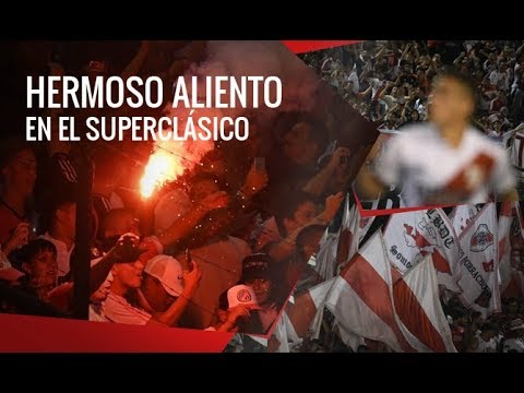 "Hermoso aliento en el Superclásico" Barra: Los Borrachos del Tablón • Club: River Plate