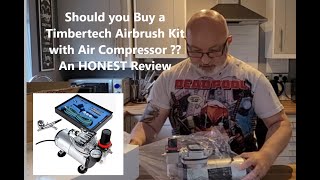 Unboxing & Honest Review - Cheap Timbertech Airbrush Kit with Air Compressor
