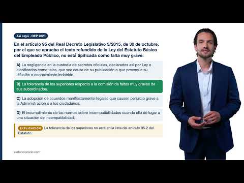 Tema 8: EBEP, derechos, deberes y disciplina — los artículos que más caen, con el texto literal del BOE