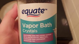 taking a relaxing bath !!! with vapor crystals