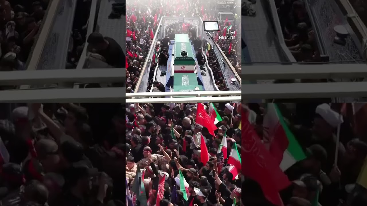 Video | Coffin of Iran's Supreme Leader Ayatollah Khamenei paraded through Tehran
