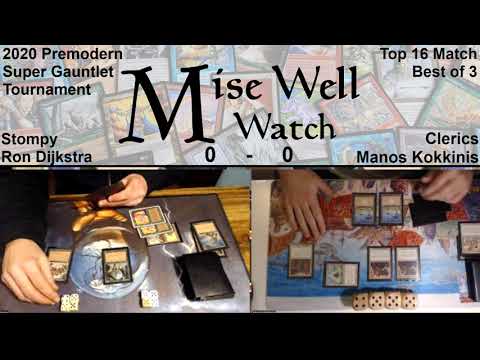 2020 Premodern Super Gauntlet - Top 16 Match - Stompy vs Clerics