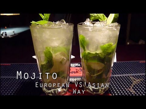 How to make Mojito European way VS Asian way