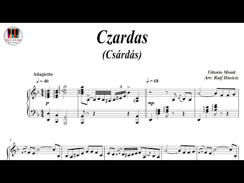 Czardas, Csárdás - Vittorio Monti, Piano Sheet Music, Piano Tutorial