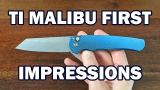 Unboxing the Titanium Pro-Tech Malibu - First Impressions, and Comparison
