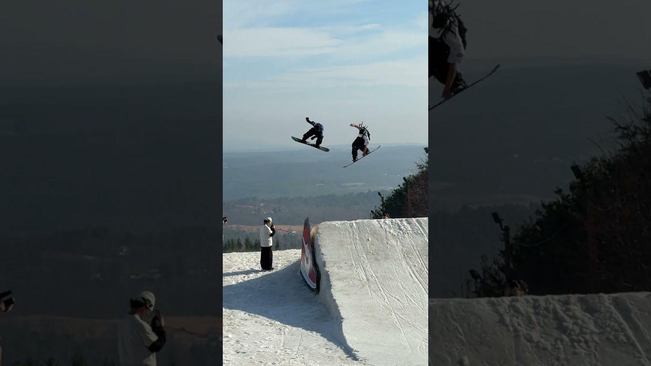 Back to back 180s with bro Grey Katko at Blue Mountain