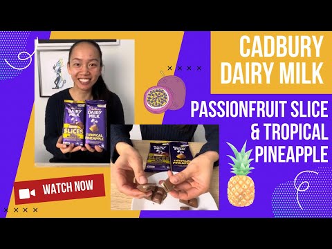 Cadbury Vanilla Passionfruit Slice vs Tropical Pineapple 🇦🇺 #chocolate #review
