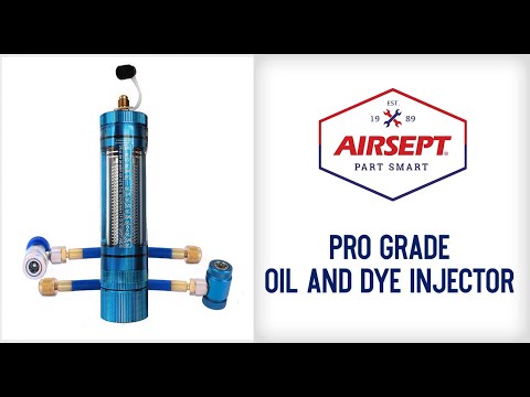 AIRSEPT A/C PRO Grade Oil & Dye Injector