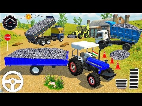 🔴Drive JCB and Uploading 🪨🏗Stone From Dumper🌋Truck in Game#truck​ #jcb​#tractor​#dumper​#games​ 0139