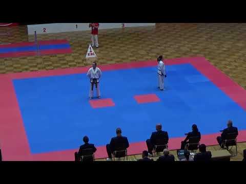 Charlotte Nickson (WAL) Vs. Zhang Le Le (CHN), Female II (2nd) Dan Pattern