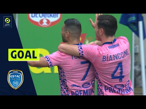 Goal Yoann TOUZGHAR (19' - ESTAC) RC STRASBOURG ALSACE - ESTAC TROYES (1-1) 21/22